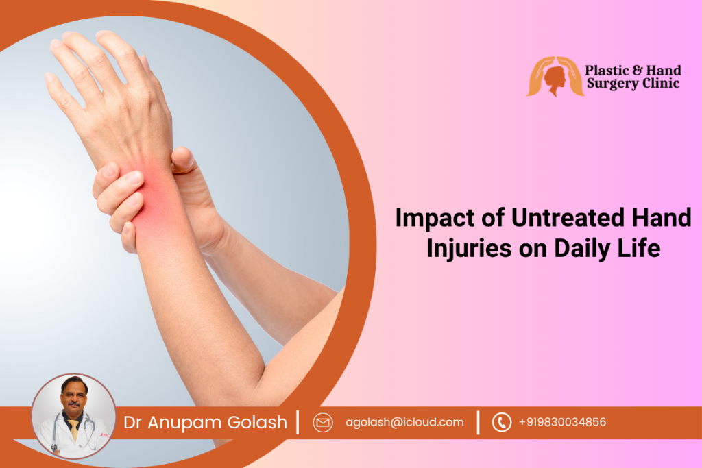 Impact of Untreated Hand Injuries on Daily Life – Listen to the Best Plastic Surgeon in Kolkata